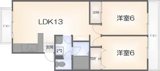 ドゥエル新蔵【3階】の間取り