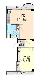 アカカベビル【3階】の間取り