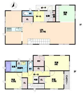 徳島県徳島市南常三島町3丁目【一戸建】の間取り