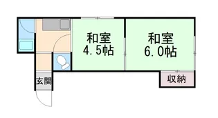 灘区城の下通アパート【1階】の間取り