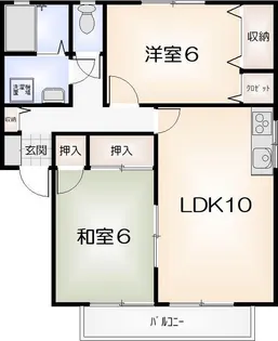 セジュール大原II【B102号室】の間取り