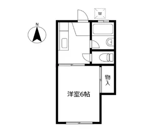 宮城アパート【105号室】の間取り