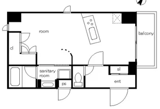 六甲壱番館【5階】の間取り