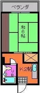 コーポ本庄【102号室】の間取り