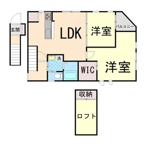 ディアコート御影【2階】の間取り