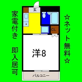 アンビロン【2D号室】の間取り