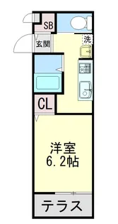 ベイステージ魚崎南【1階】の間取り