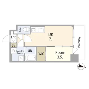 SDグランツ三宮イーストフロント【2階】の間取り