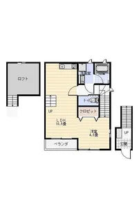 ラヴェール南蔵本【2階】の間取り