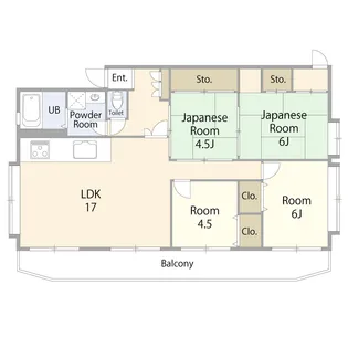 VILLA篠原【2階】の間取り