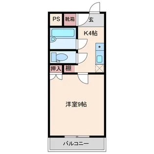サウスコーポ【102号室】の間取り