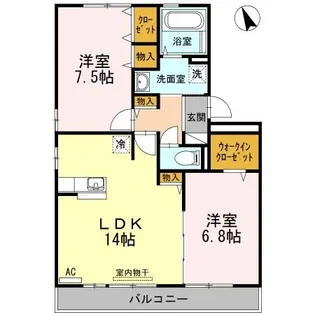 リヴェール北島【3階】の間取り