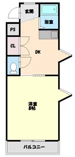 ヴェルメゾンツイン【A101号室】の間取り