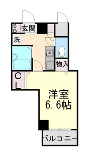 アルシュ住吉【4階】の間取り