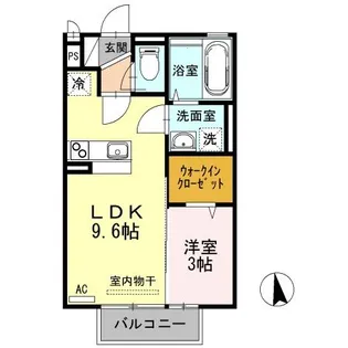 カーサ・フェリオ南佐古【2階】の間取り