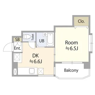 フリックコート深江【3階】の間取り