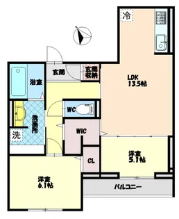 ビルゴ中吉野【3階】の間取り
