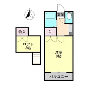 ロフトハウス川内【103号室】の間取り