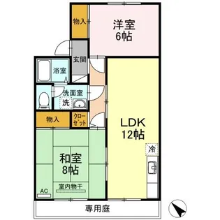 ヴィラセゾン A棟【103号室】の間取り