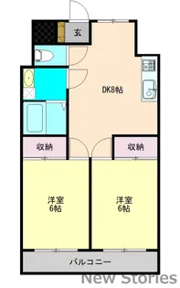 第2かなまるビル【703号室】の間取り