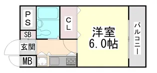 ロマネスク甲南【6階】の間取り
