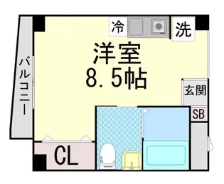 ハイツオークラしのはら【2階】の間取り
