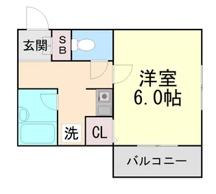 クラウンハウス【4階】の間取り