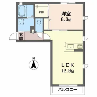 沖洲 清流荘 2【2階】の間取り