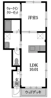 ピースヴィラA【1階】の間取り