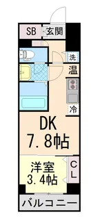 インプルーブ三宮イースト【4階】の間取り