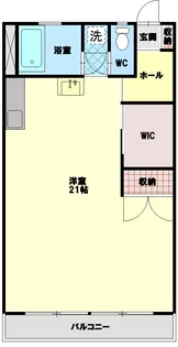 コーポ林第二ビル【206号室】の間取り