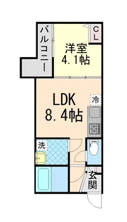 ALEGRIA芦屋西【1階】の間取り