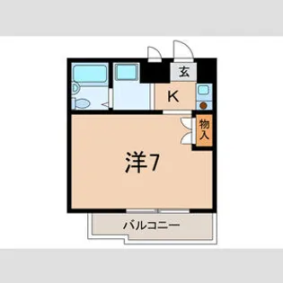 ジョイフル御影【1階】の間取り