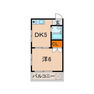 ウエストイン六甲【4階】の間取り