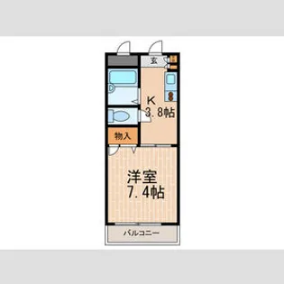 柴崎ハイツ鴨子ヶ原【1階】の間取り