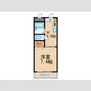 柴崎ハイツ鴨子ヶ原【2階】の間取り