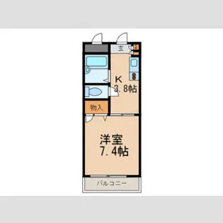 柴崎ハイツ鴨子ヶ原【1階】の間取り