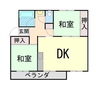 グランディア灘南通【3階】の間取り