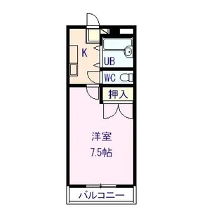 せせらぎハイツ【4階】の間取り