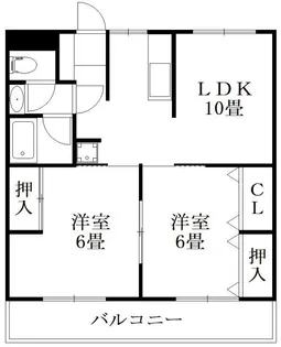 ガーデンヒルズ城南Ⅵ【2階】の間取り