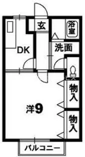 メゾンポワン【1階】の間取り