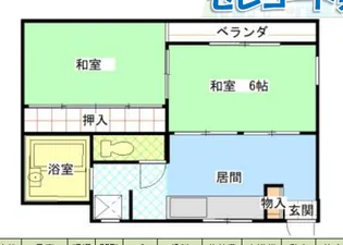 セレコート東灘【2階】の間取り