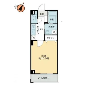 フィネス出来島【101号室】の間取り