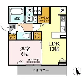 シエルコート【103号室】の間取り