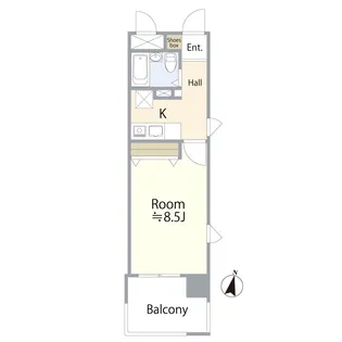 ウェルブ六甲道3番街4番館【7階】の間取り