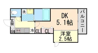 AILE御影塚町【3階】の間取り