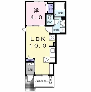 メゾン ド KOU A【1階】の間取り