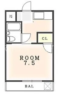 コーポ山本【301号室】の間取り