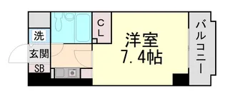 ライオンズマンション三宮東第2【3階】の間取り