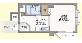 サンクラッソ阪急六甲駅前EAST【4階】の間取り